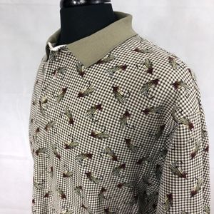 Columbia Polo Men's  Polo Fishing Lures  SZ L
